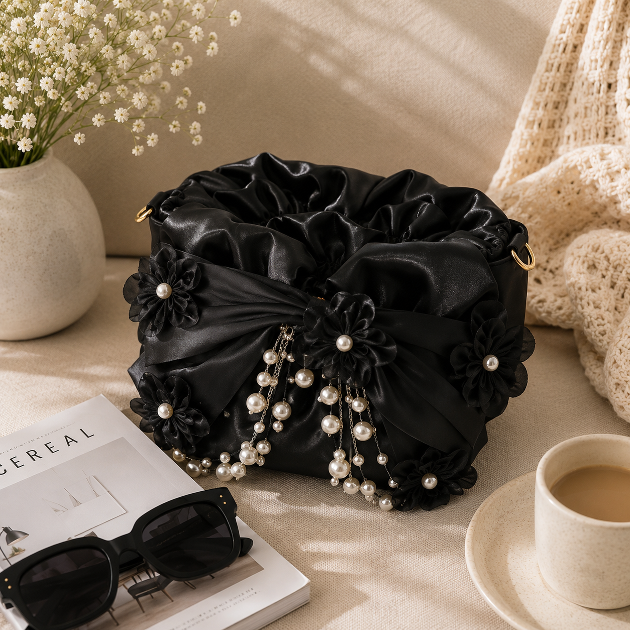 Pearl Bow Pouch