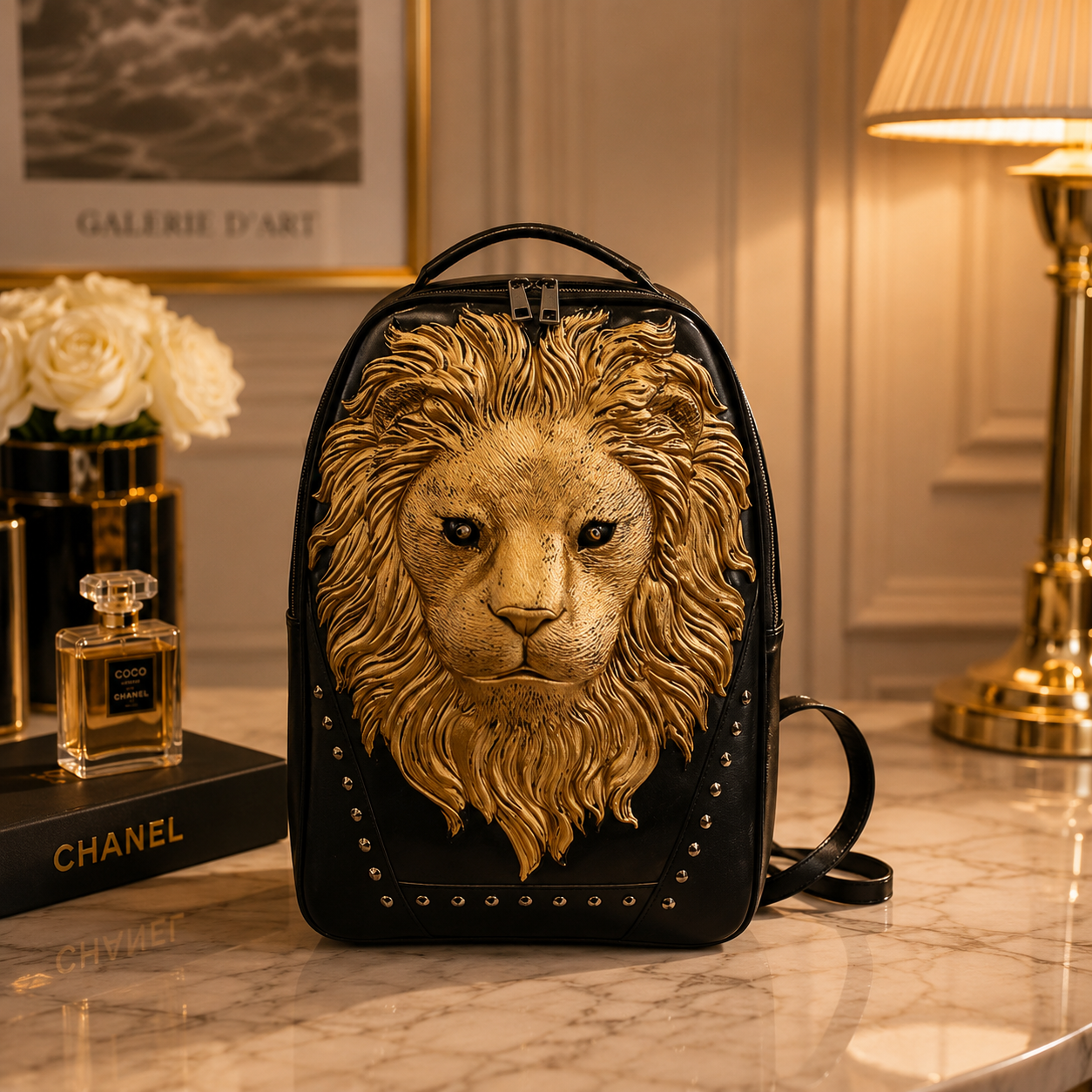 Men's 3D Lion Bagpack