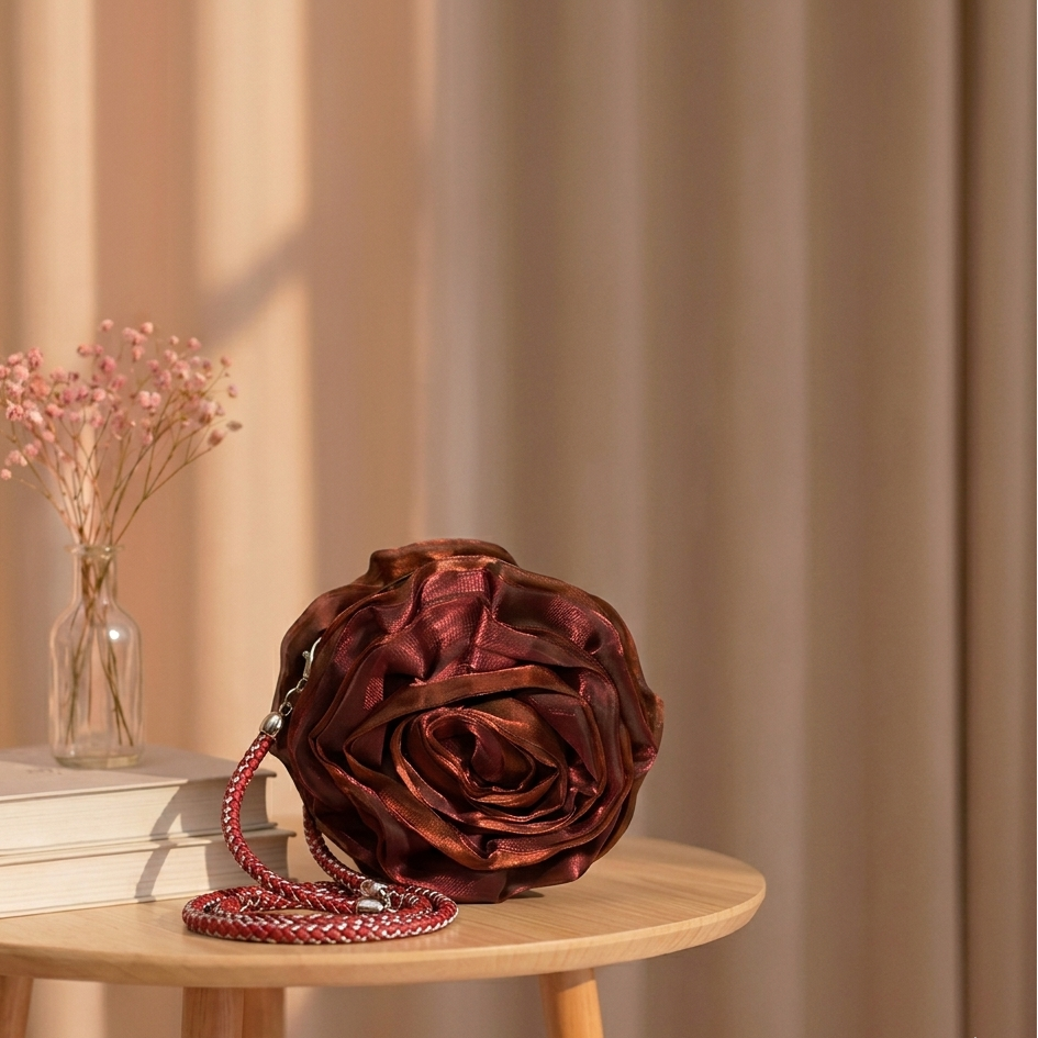 Hanging Rose Clutch