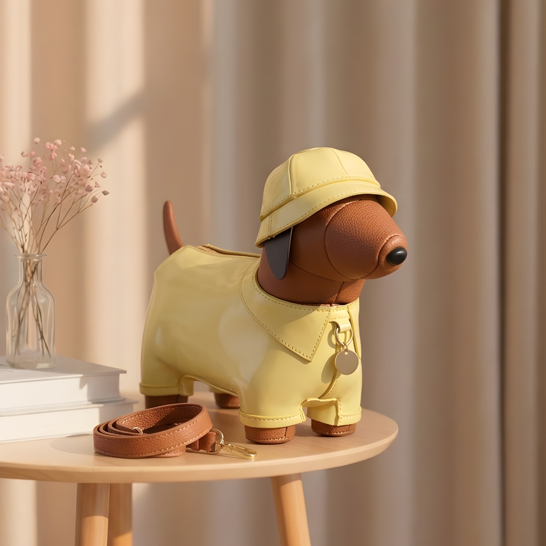 PU Leather Dog Shape Crossbody Bag
