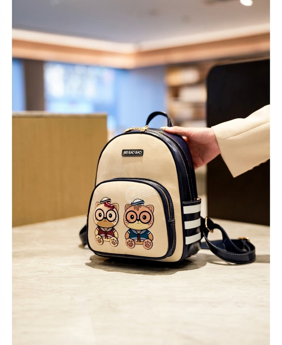 Twin Kitty Mini Backpack