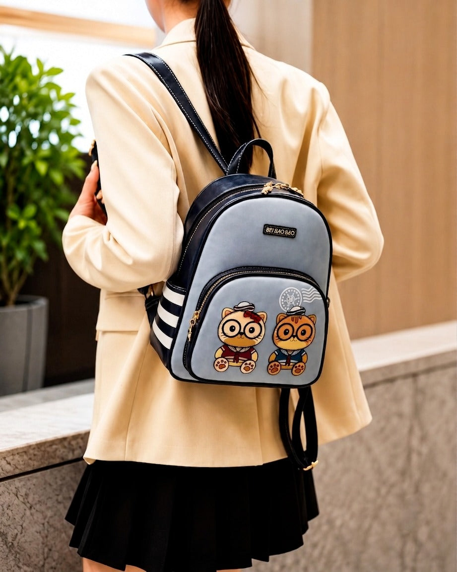 Twin Kitty Mini Backpack