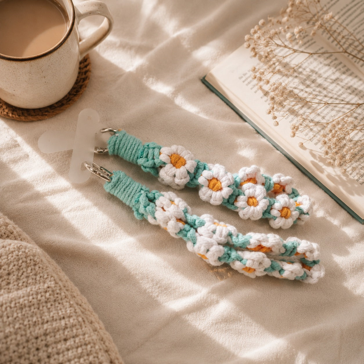Flower Crochet Keychain