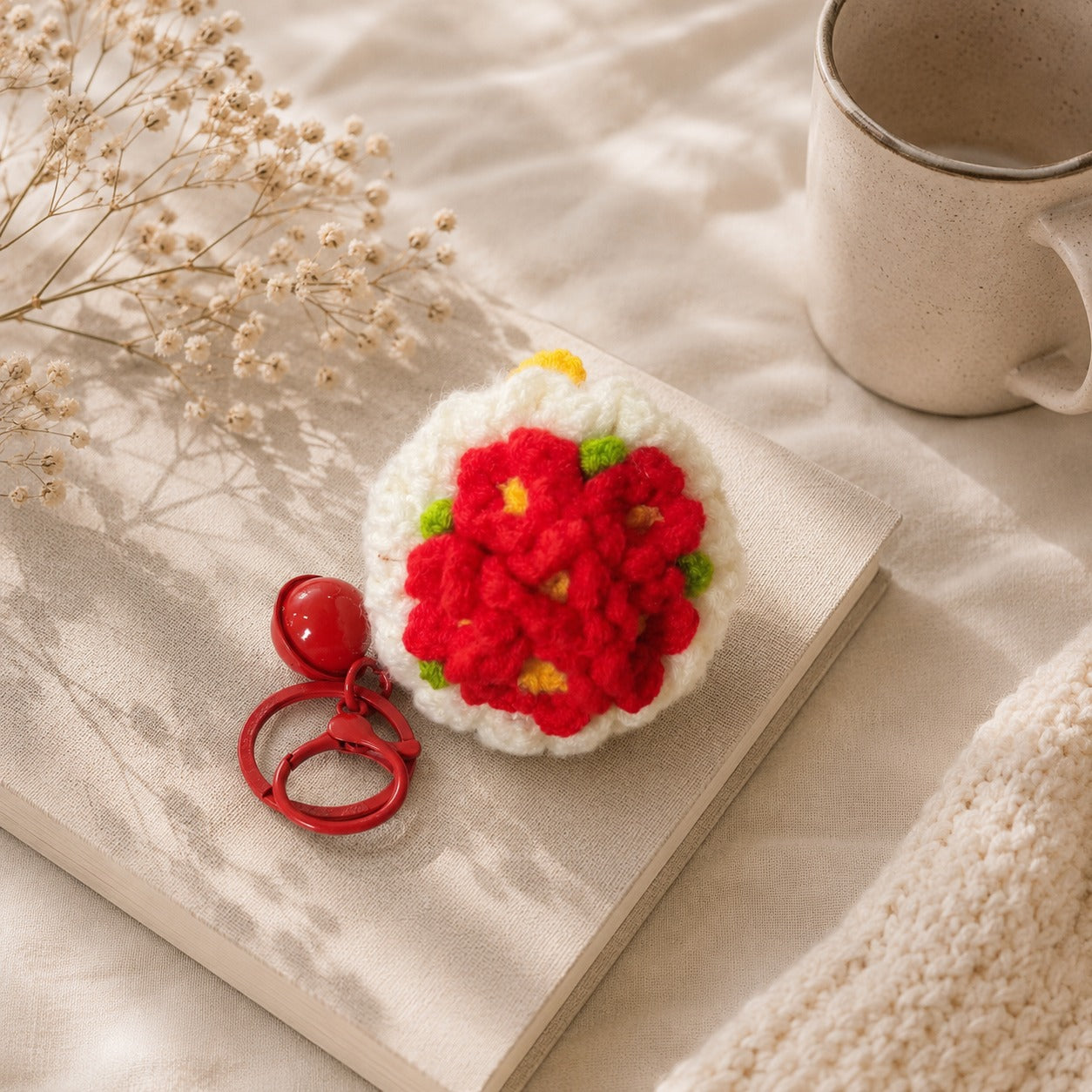 Blossom Bunch Crochet Keychain
