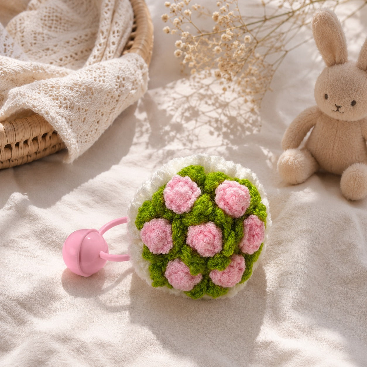 Blossom Bunch Crochet Keychain