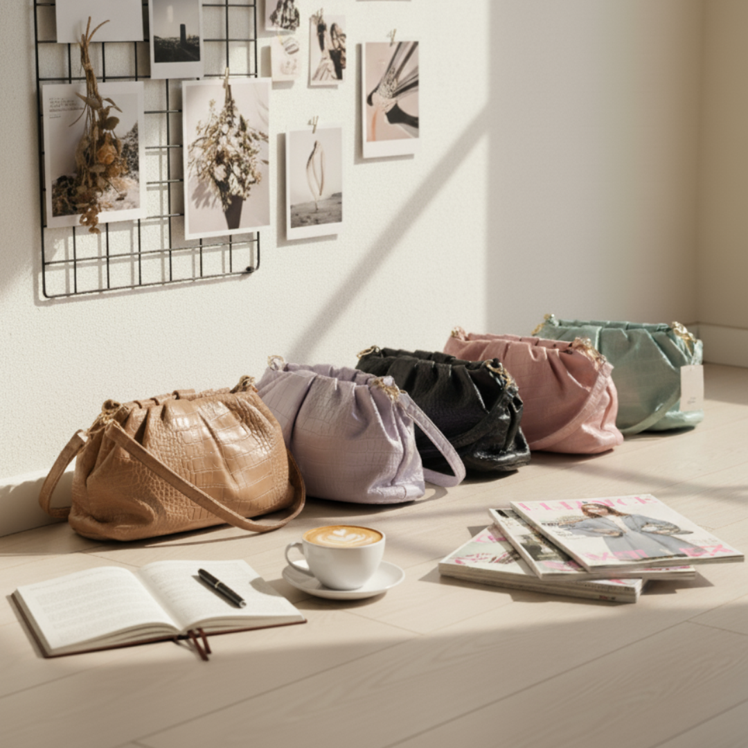 Croco Pattern Cloud Slingbag