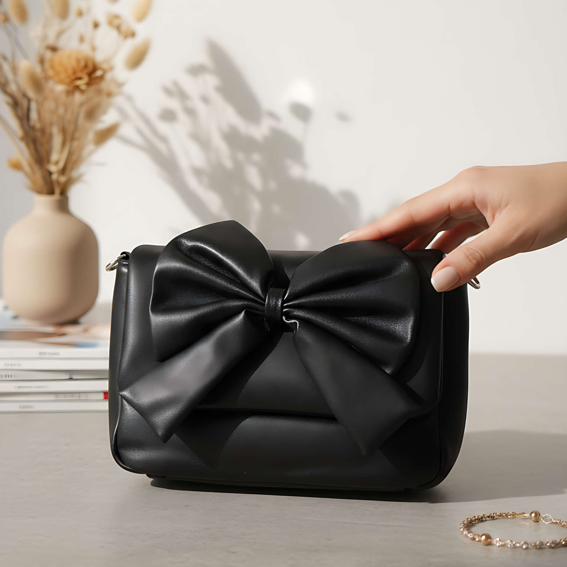 Soft Bow Imported bag