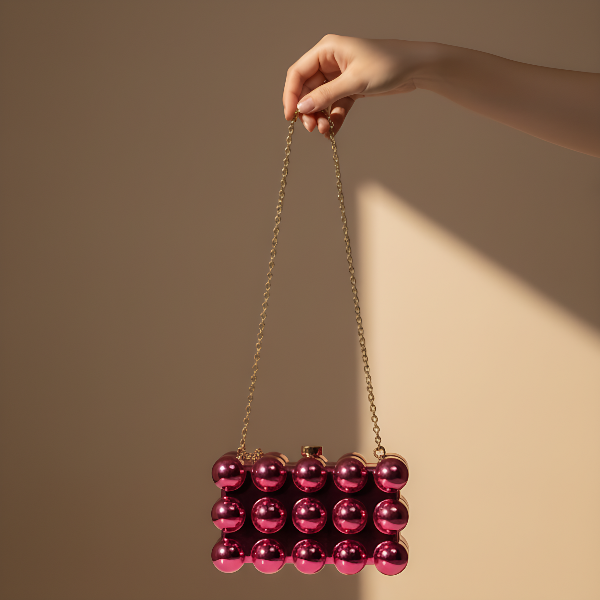 Bubble Square Acrylic Purse