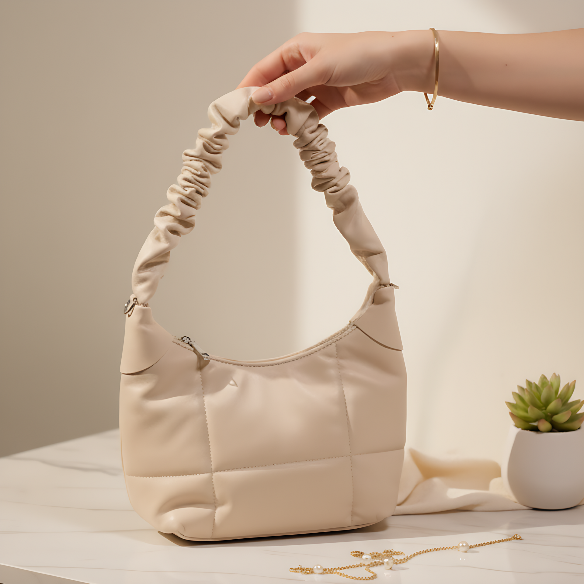 Women Casual Blue Leatherette Slingbag